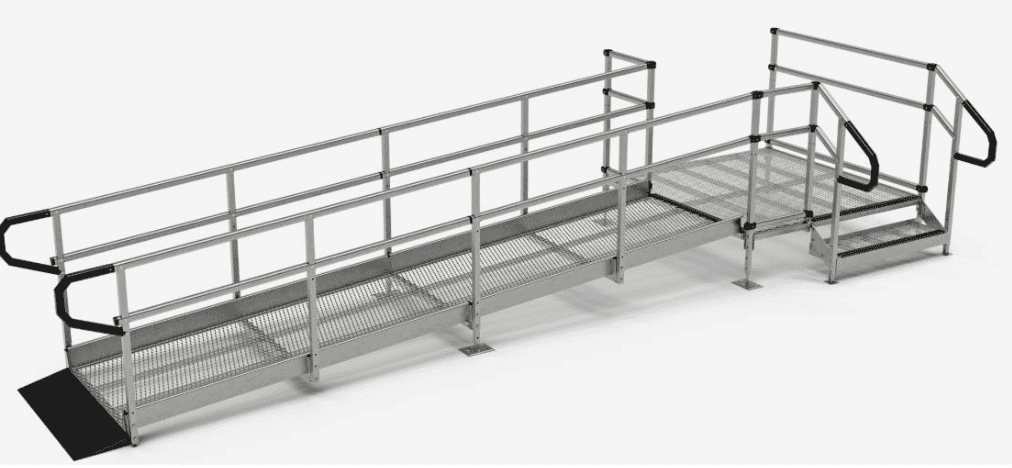 1. Rampe für Privat 1 Barrierefreie Aluminium-Rampe für Rollstuhlfahrer und Alltag