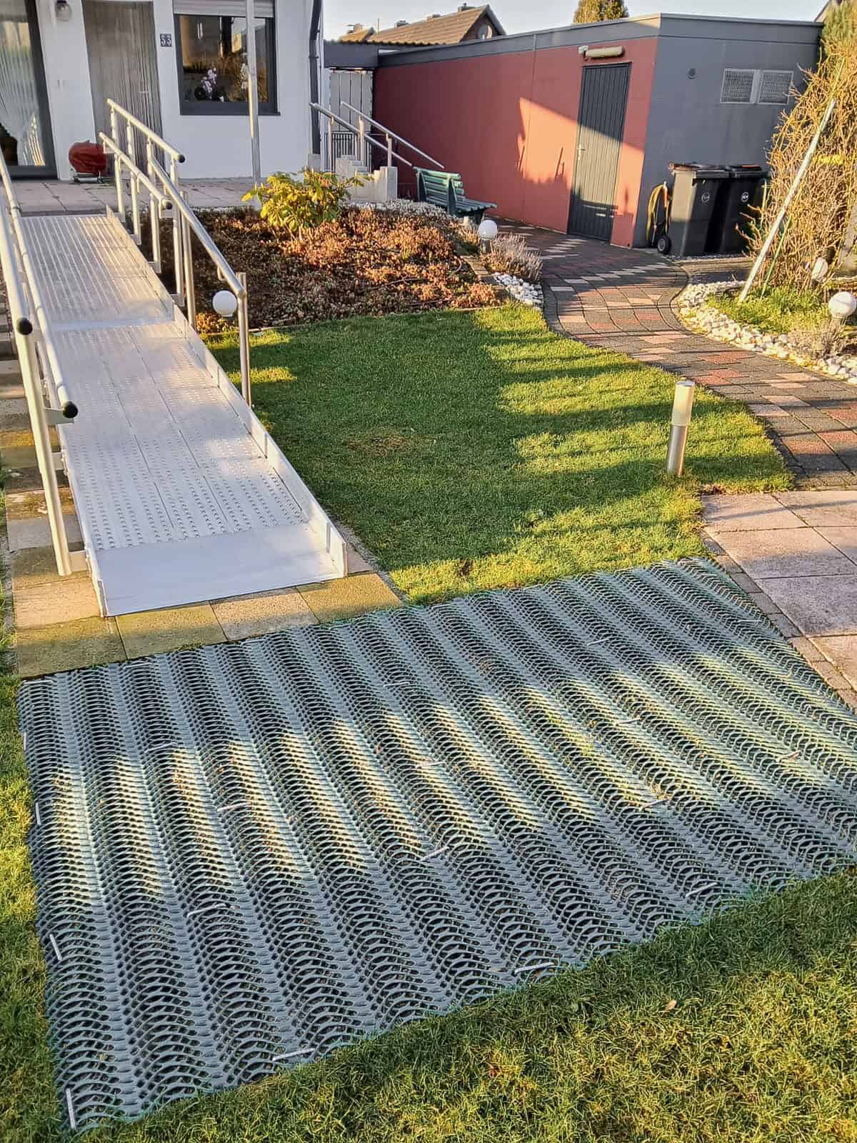 Kombination Rampen und Zugangsmatten