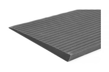 Mobilex Gummikeil ohne Klebstoff – Flexibel einsetzbare Türschwellenrampe aus PVC-freiem TPE-Gummi; 24 - 48 mm Höhe