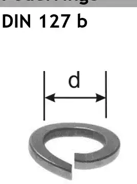 Federring DIN 127 b Typ zn 100 Stk.