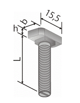 HS 20/12 Ausführung: zn 4.6 - Gewinde M6 - 100 Stk.