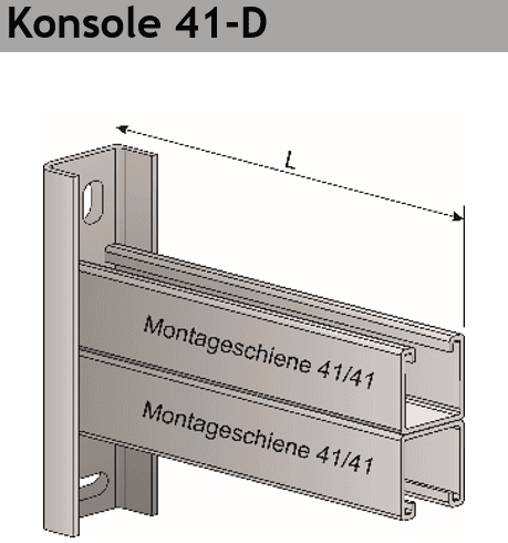 Konsole 41-D Ausführung tzn und A4