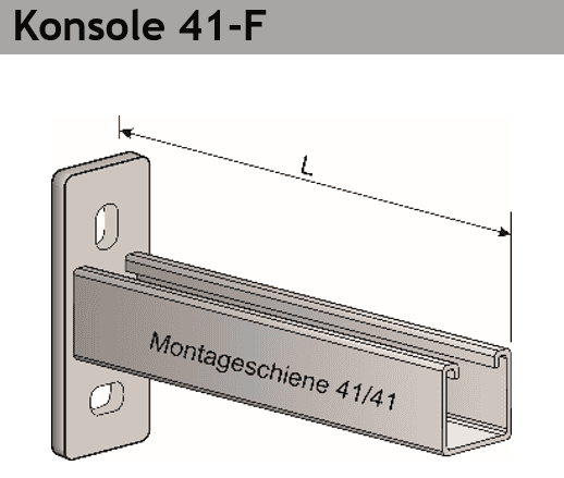 Konsole 41-F Ausführung tzn und A4