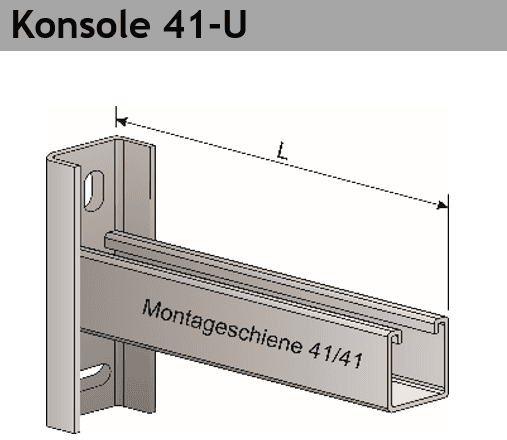 Konsole 41-U Ausführung tzn und A4