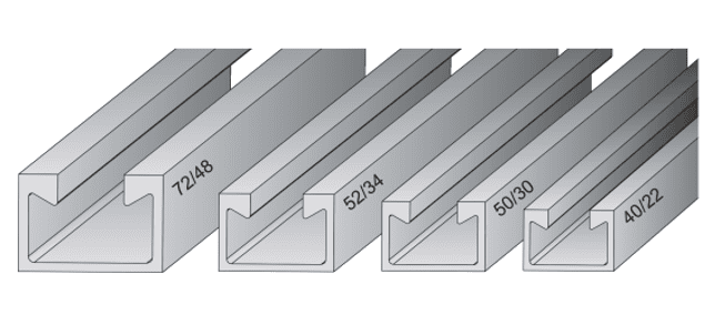 Montageschienen und Profile – System 28/36/41