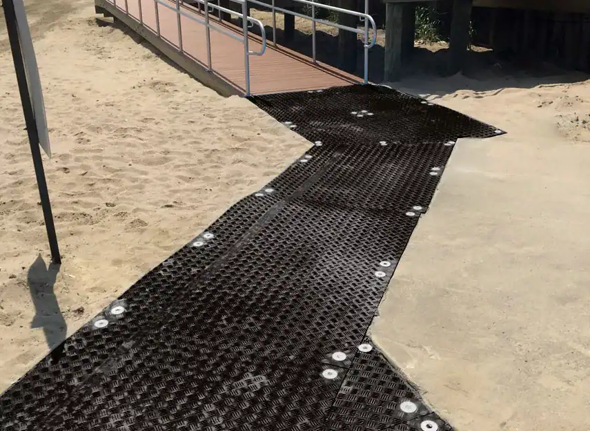 Nachhaltige Zugangsmatte aus HDPE