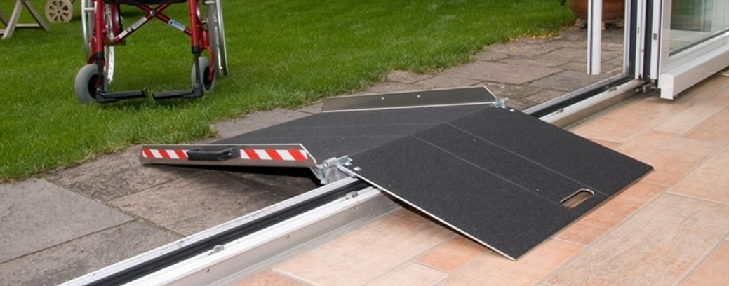 Beispiel: Übergangslösung an Terrasse / Türschwelle