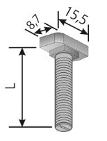Hammerkopfschrauben und Hakenkopfschrauben für Montageschienen